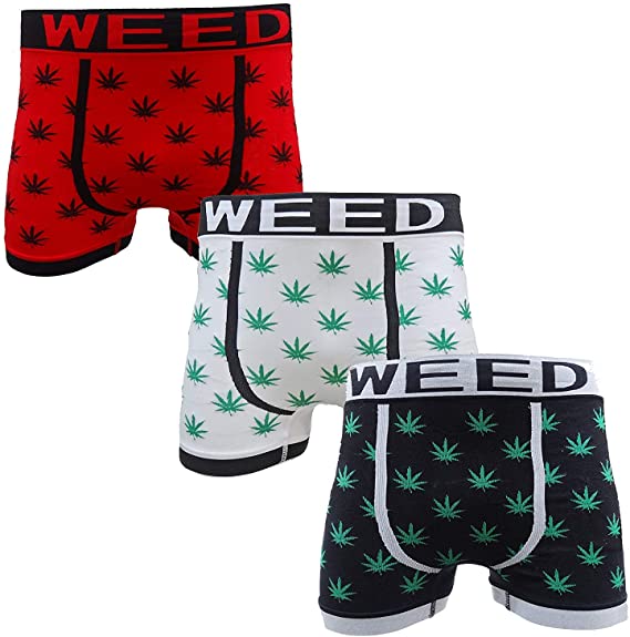 King Ice Seamless Weed Boxer Trunks 3 Pairs