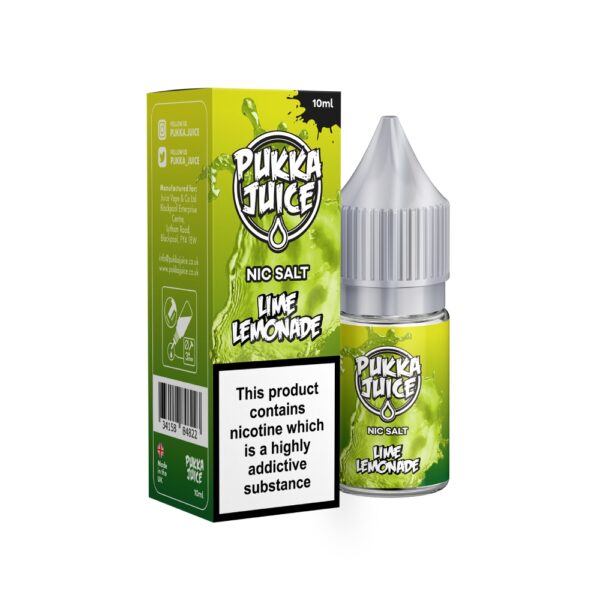 Lime Lemonade Nic Salt 10ml-Pukka Juice