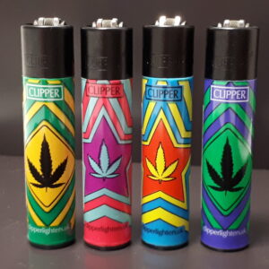 Clipper Lighters-Color Weed
