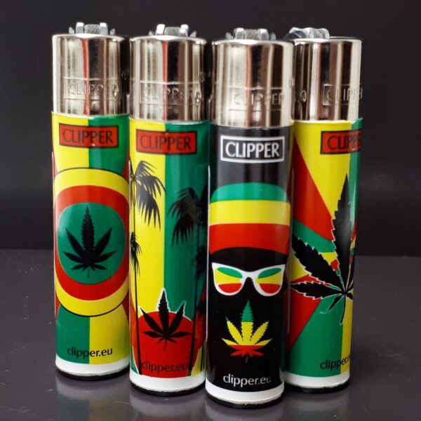 Clipper Lighters-Rastafari Weed