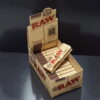 Raw Connoisseur Rolling Papers Size 1 1_4+Tips organic hemp box 24