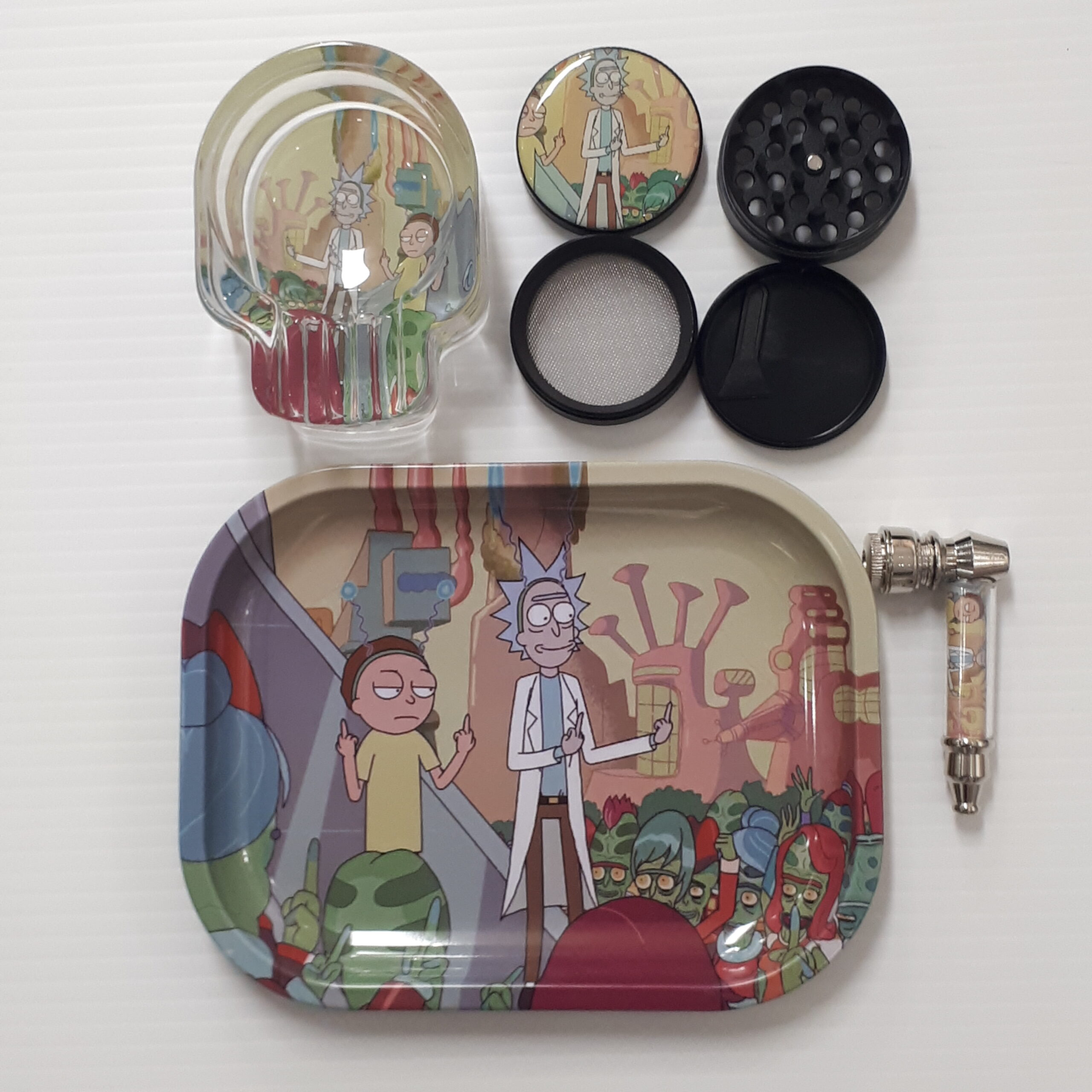 Rick & Morty Small Rolling Tray Set - Smoking Gift Sets
