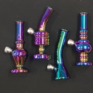 12cm Glass Rainbow Mini Bong