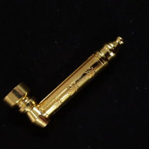 8cm Golden Hemp Metal Pipe
