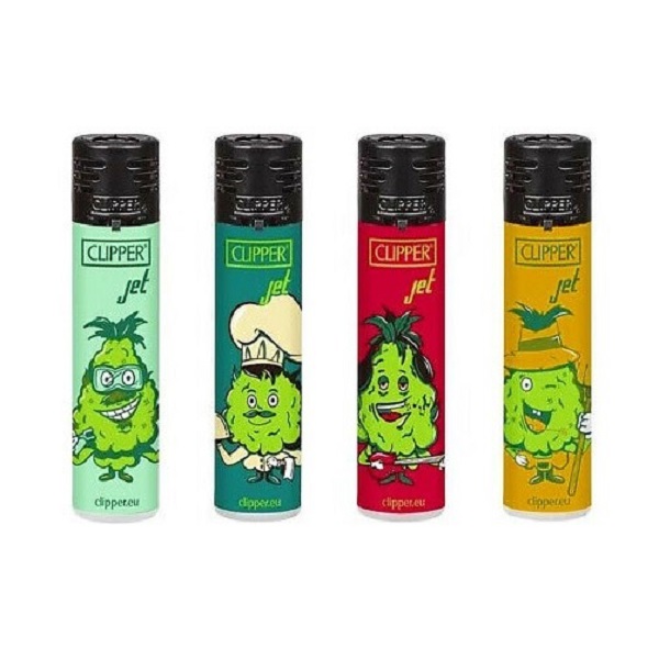 Clipper Jet Lighters-Weed Buds