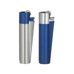 Clipper Metal Lighters-Blue Silver