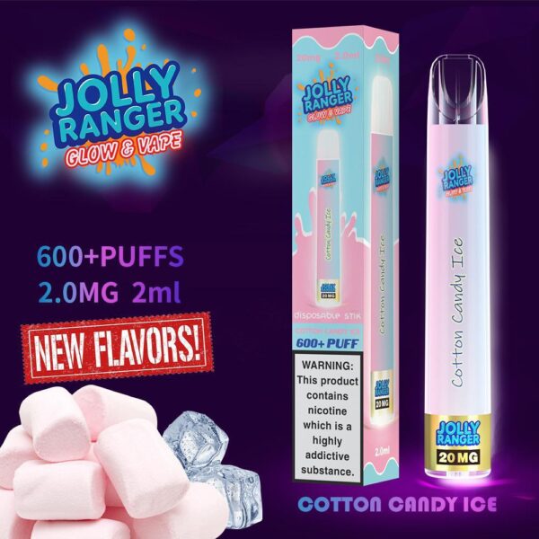 Jolly Ranger Glow & Vape Cotton Candy Ice