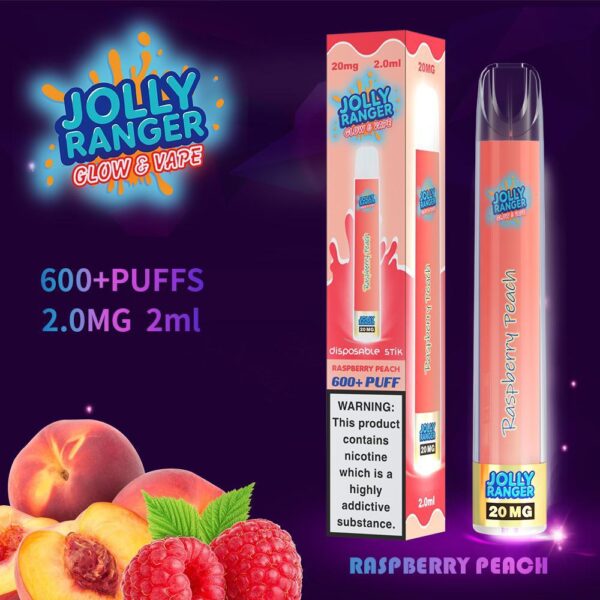 Jolly Ranger Glow & Vape Raspberry Peach