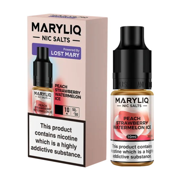 Maryliq Peach Strawberry Watermelon Ice Nic Salt 10 ml